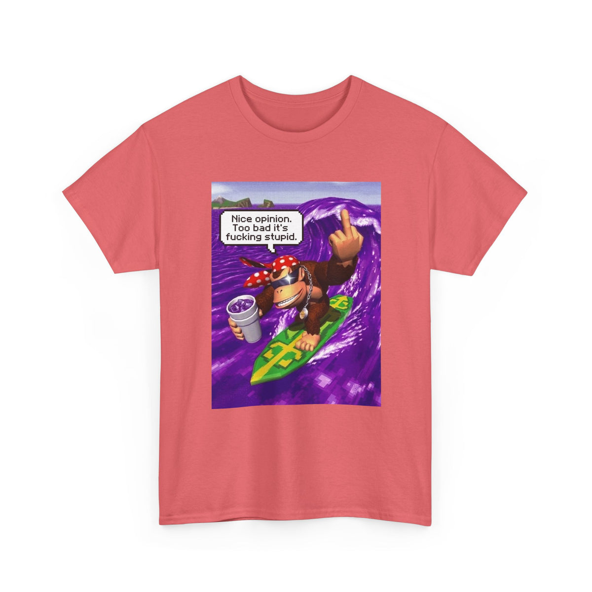 Donkey Kong Surfing Purple Wave Middle Finger