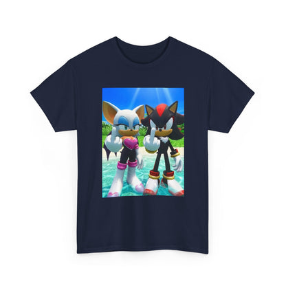 Rouge And Shadow Flipping The Bird Tee (Design 4)
