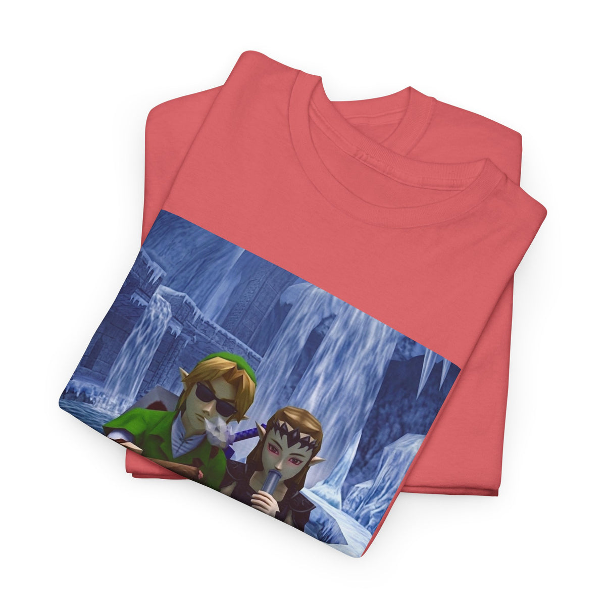 Link And Zelda Chilling In Ice Palace