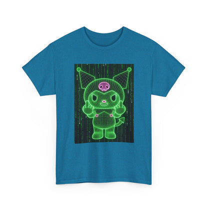 Wireframe Kuromi Flipping Off Tee