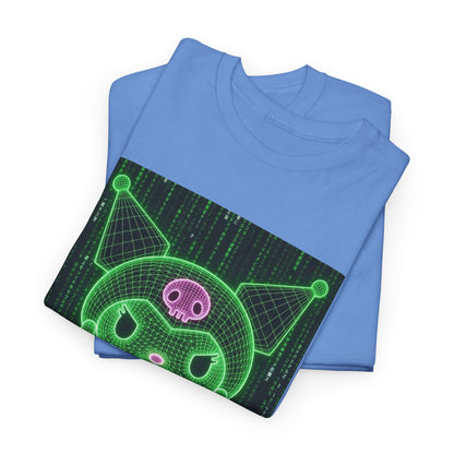 Wireframe Kuromi Flipping Off Tee