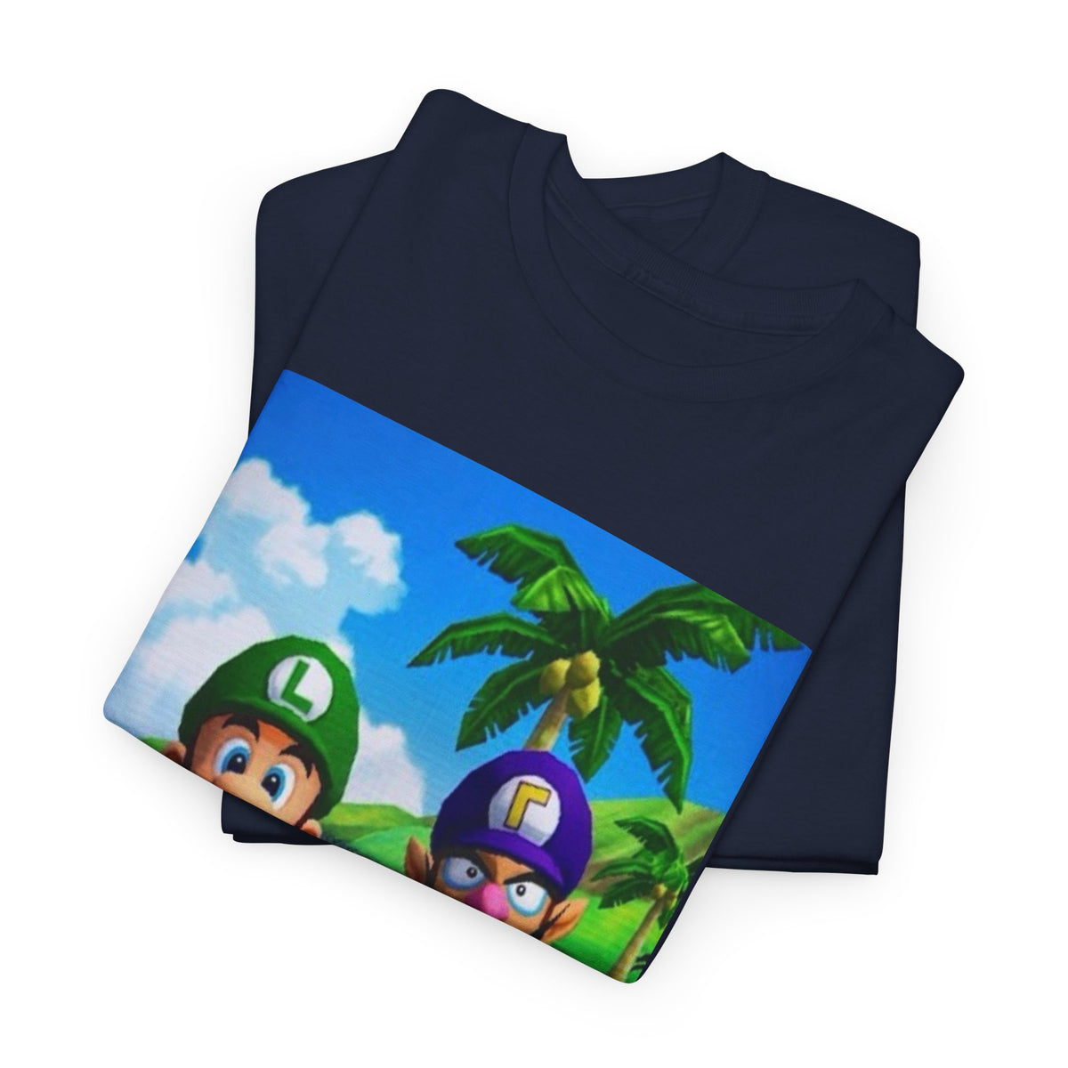 Luigi and Waluigi Flipping The Bird Tee