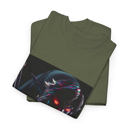 Chrome Dark Elf With Glowing Eyes Tee