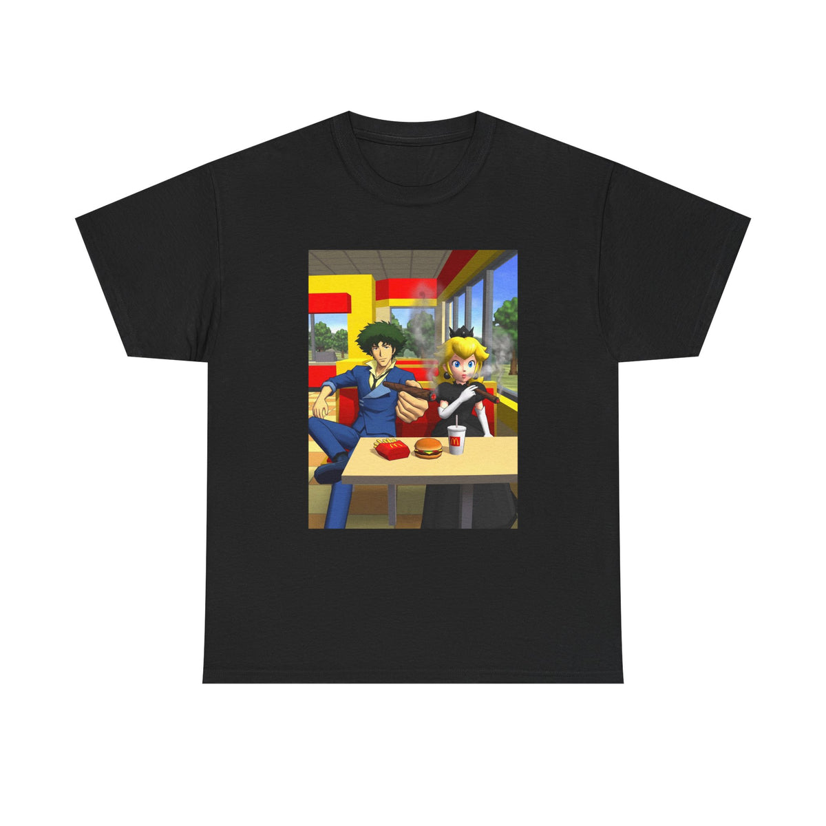 Spike Spiegel And Dark Peach Chilling Tee