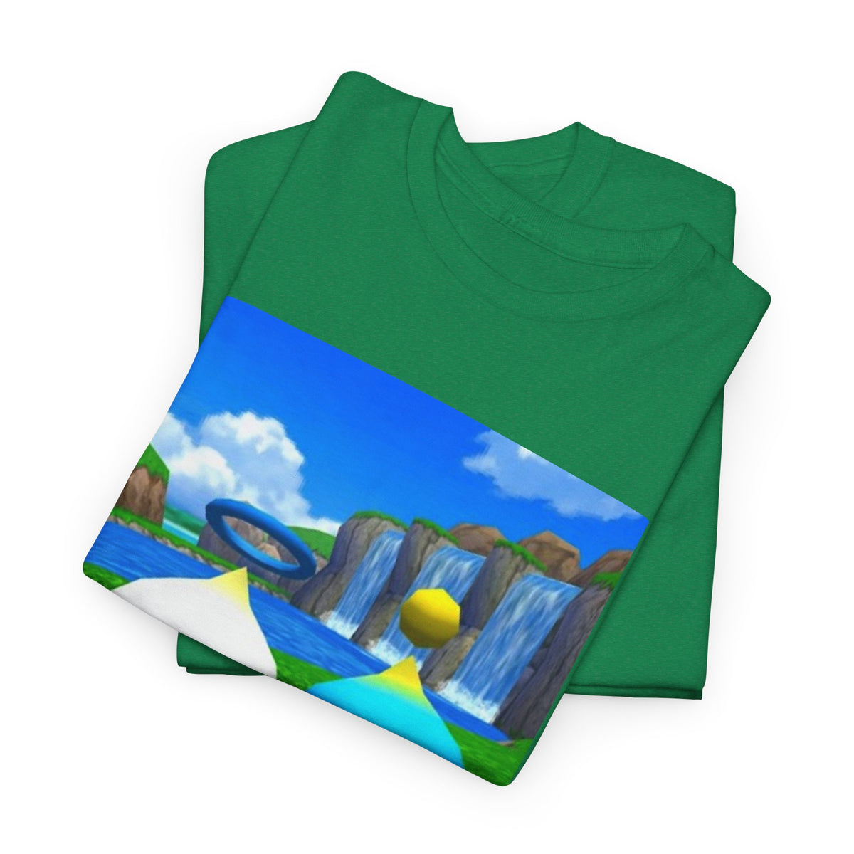 Chao Flipping Off On Green Hills Tee