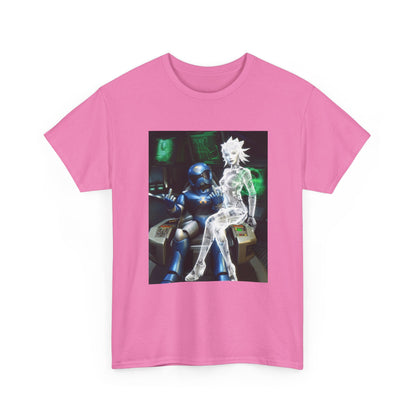 Cyborg & Hologram Flipping The Bird Tee