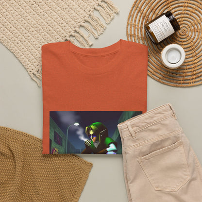 Skater Link Smoking In Dark Alley Tee