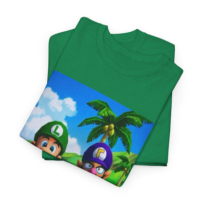 Luigi and Waluigi Flipping The Bird Tee