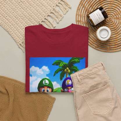 Luigi and Waluigi Flipping The Bird Tee