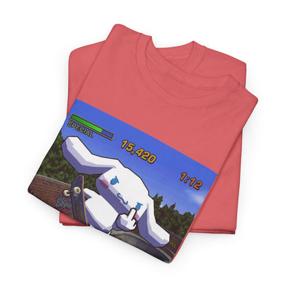 Pixel Cinnamoroll Skateboarding Middle Finger