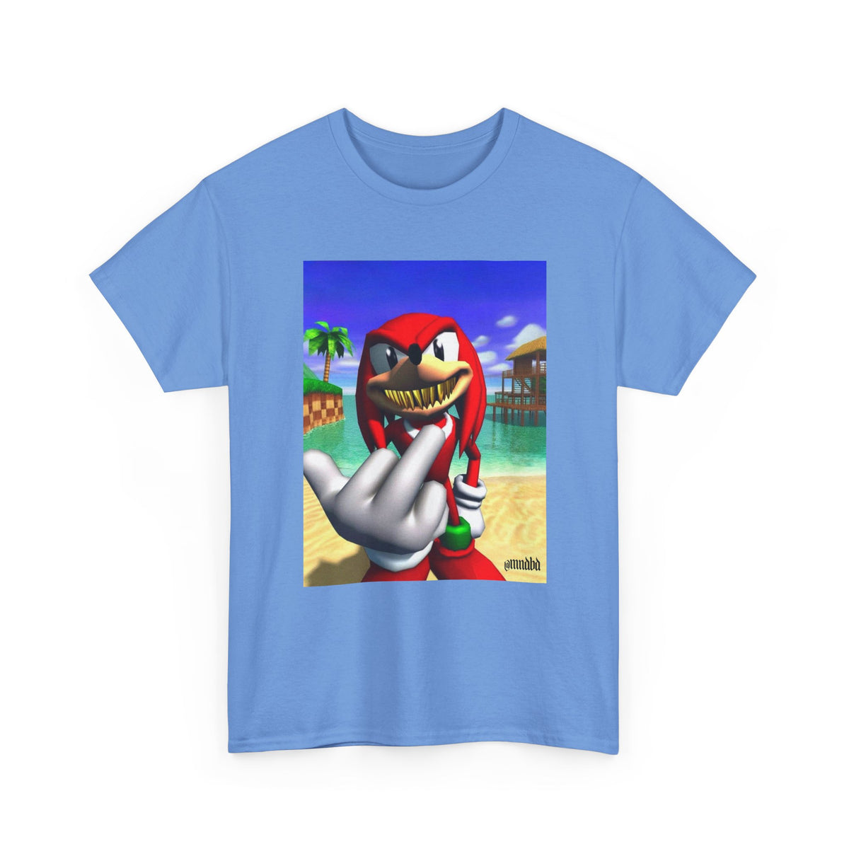 Grill Knuckles Flips Off On Beach Tee