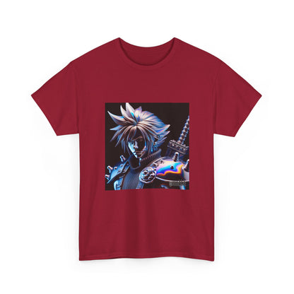 Chrome Warrior With Spiky Hair Tee