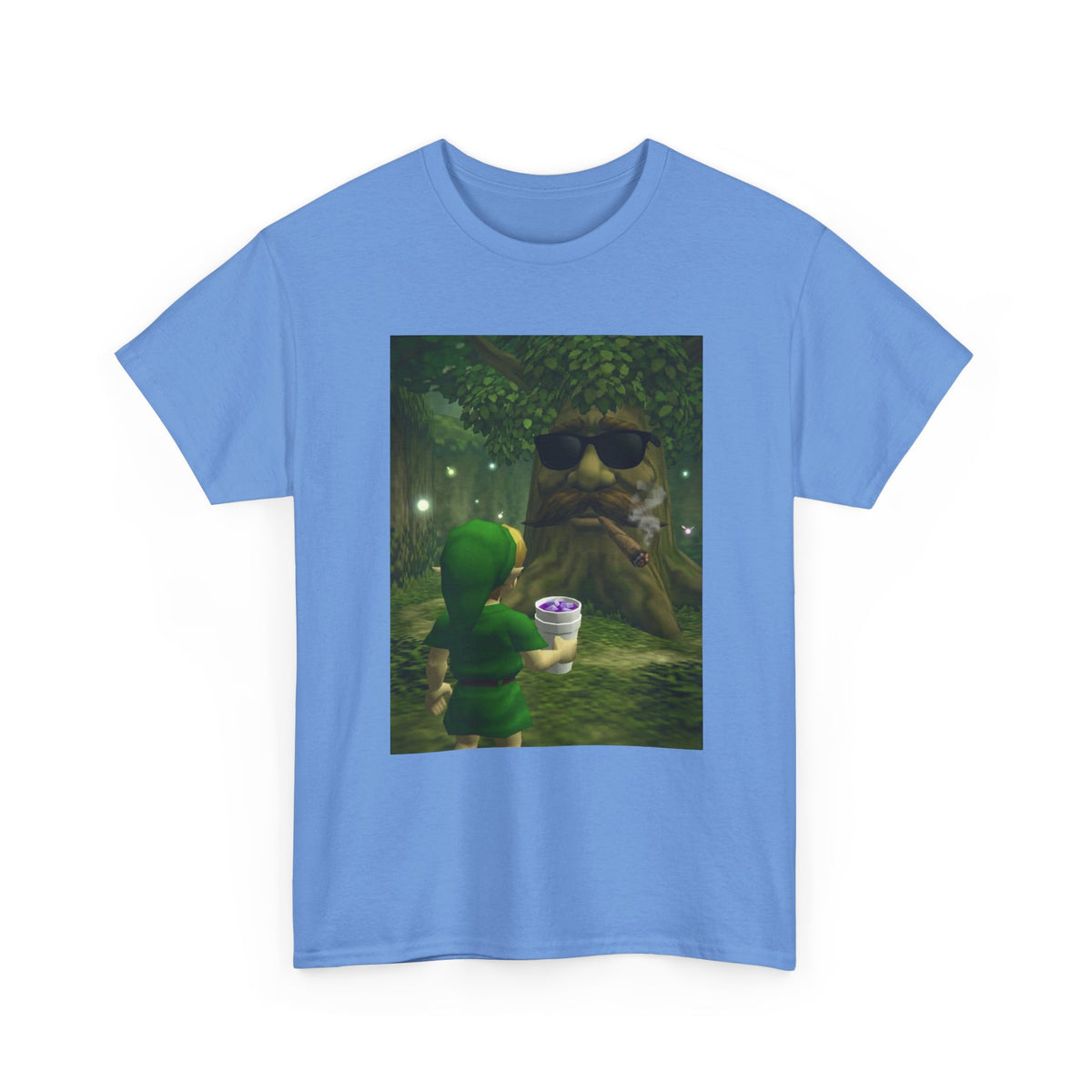 Hero Meets Cool Tree Smoking Cigar Tee