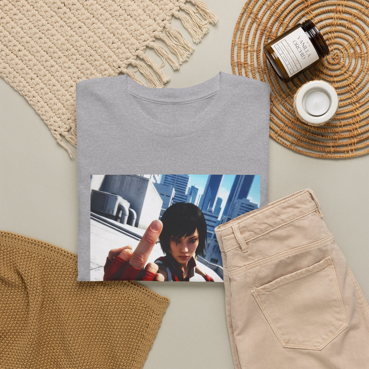 Faith Connors Flipping The Bird Rooftop Tee
