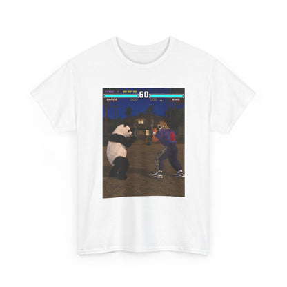 Panda And King Smoking Cigars Street Fight Tee
