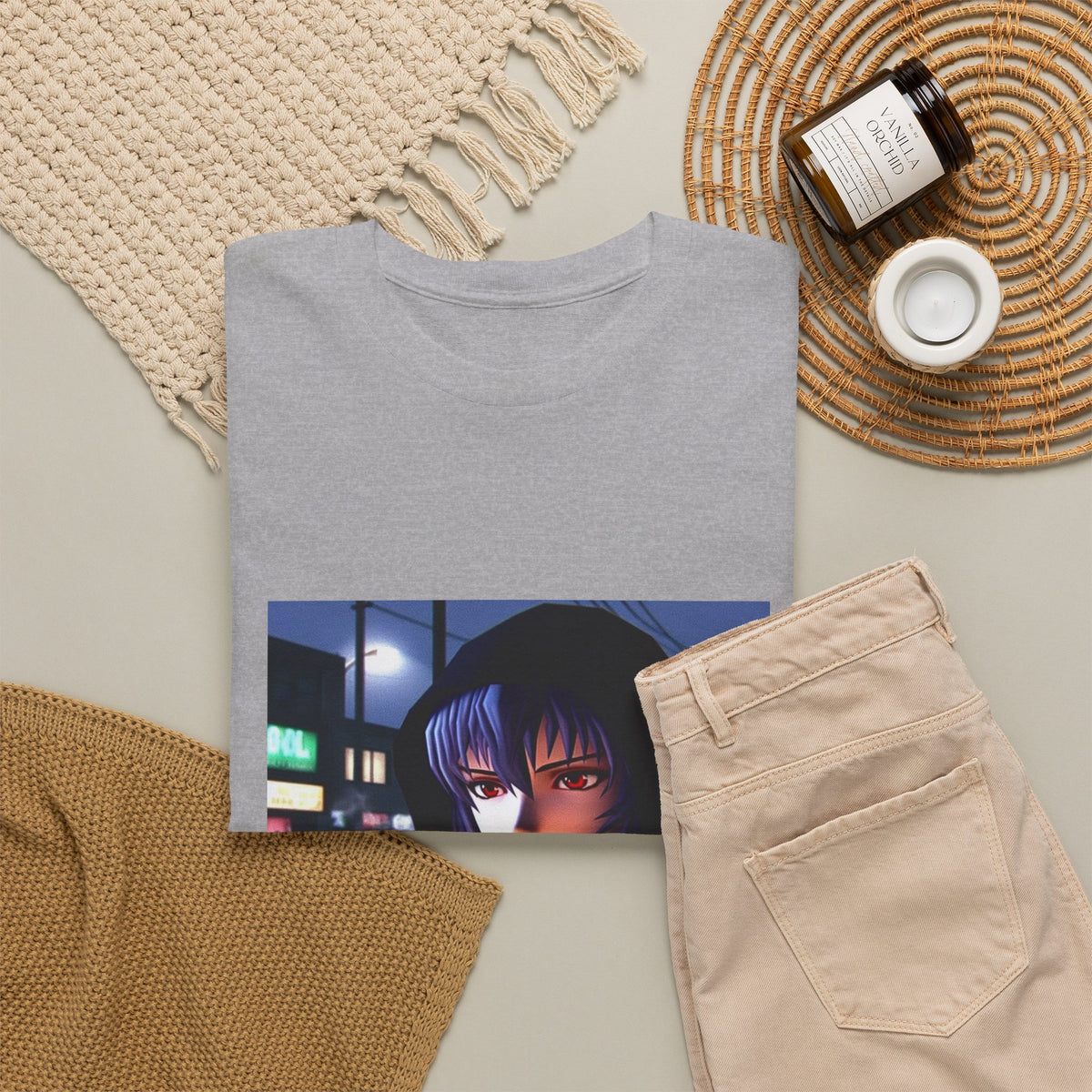 Rei Ayanami cruising GTA San Andreas Tee (Design 2)