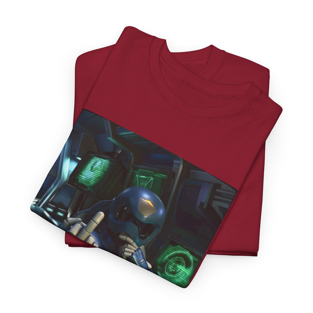 Sci-Fi Pilot Flipping The Bird Tee