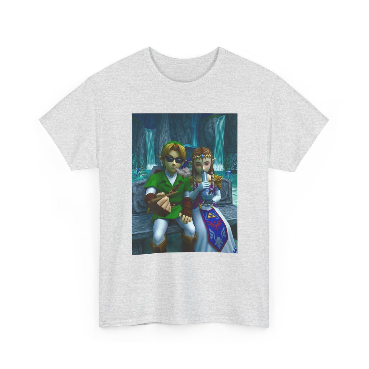 Link And Zelda Sharing A Smoke Tee