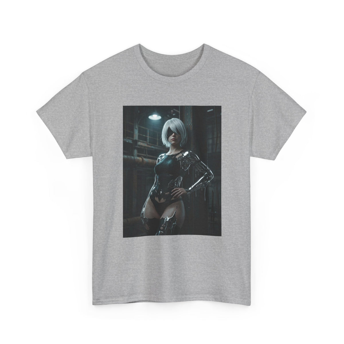 Android In Melted Chrome Cyberpunk Tee
