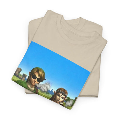 Link And Zelda Chilling With Blunts Tee