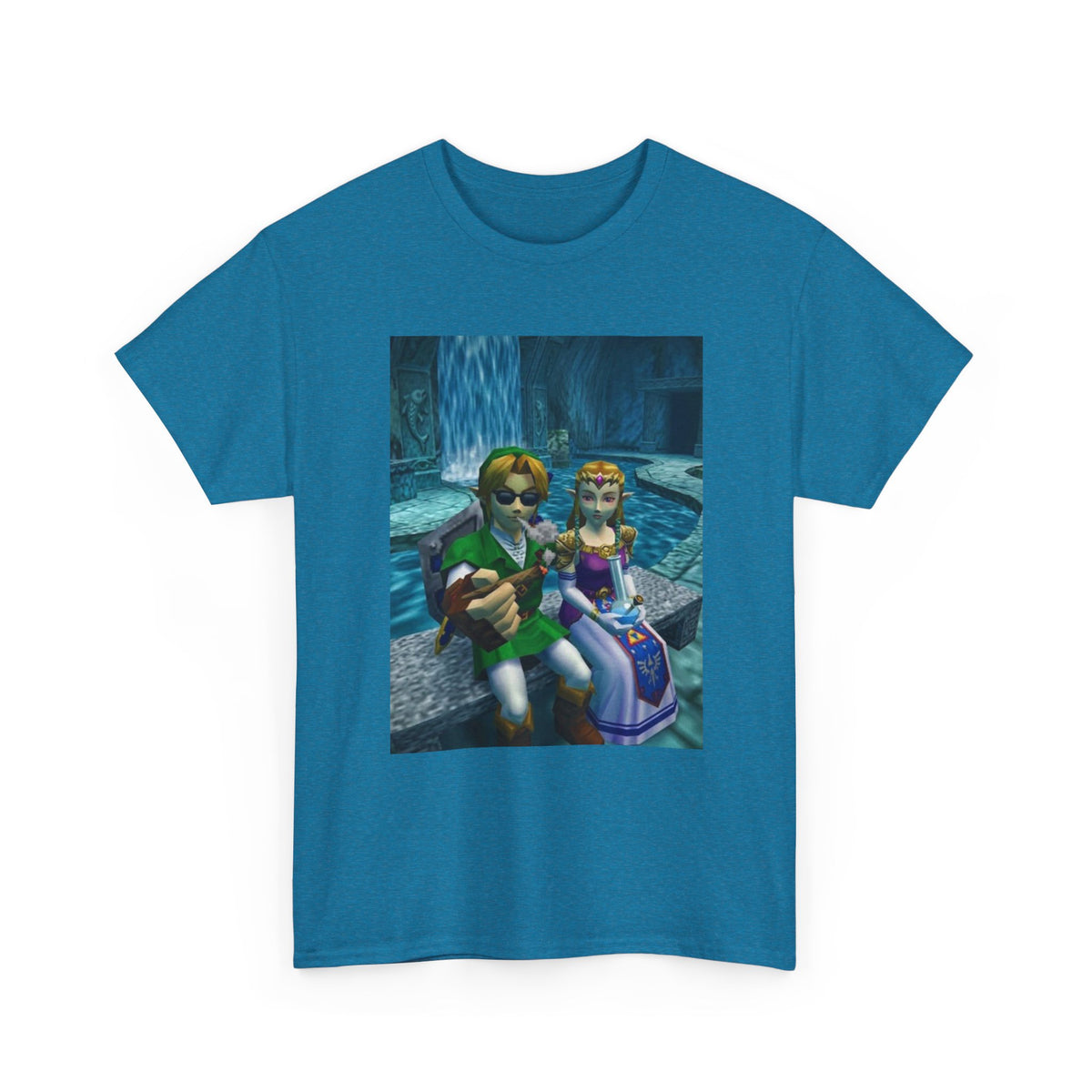 Link and Zelda Chilling and Smoking
