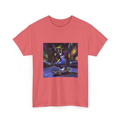 Skater Link Smoking In Gritty Alley Tee