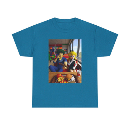 Spike and Peach Smoking Fast Food Tee