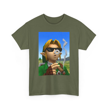 Pixelated Link Smoking With Deal With It Glasses