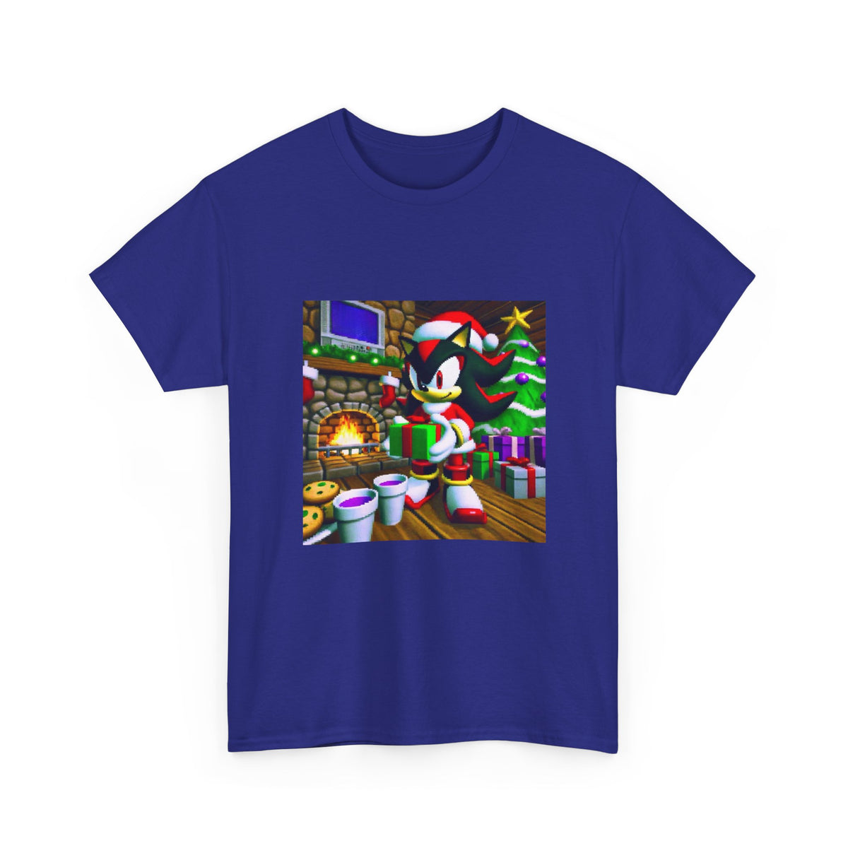 Shadow The Hedgehog Christmas Drip Tee