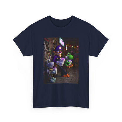 Waluigi, Yoshi, And Dry Bones Leanin' Chill Tee