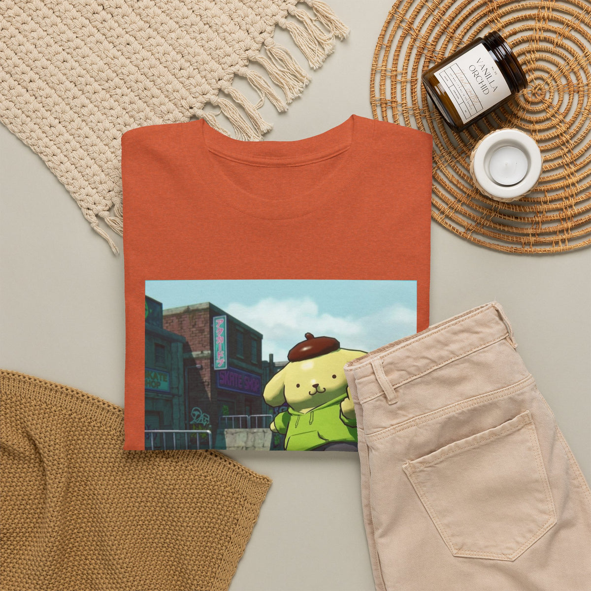 Pompompurin Skating And Flipping The Bird