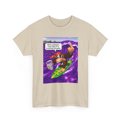 Donkey Kong Surfing Purple Wave Middle Finger