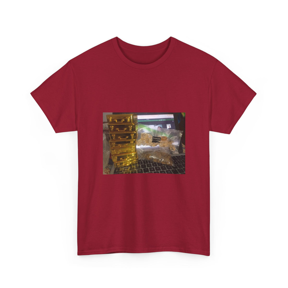 Gold Briefcase Stash Tee