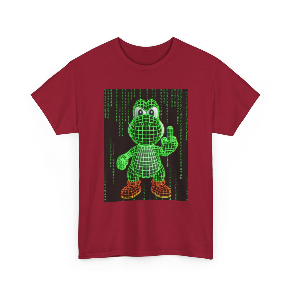 Matrix Yoshi Flipping The Bird Tee