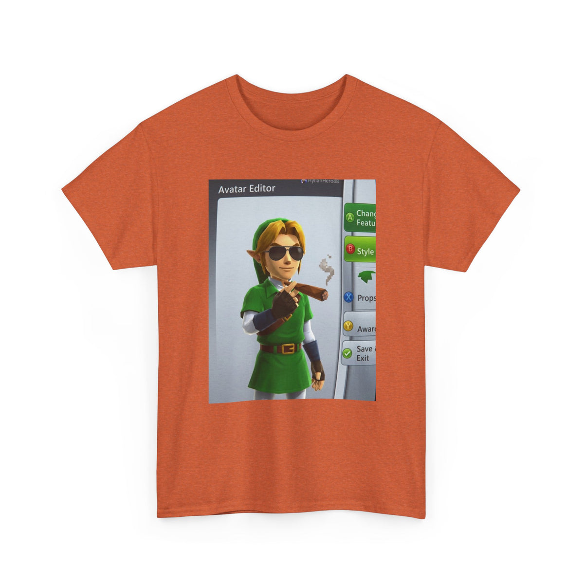 Hylian Hero Smoking A Stogie Tee