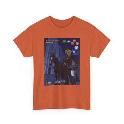 Goth Link Smoking With Epona Tee