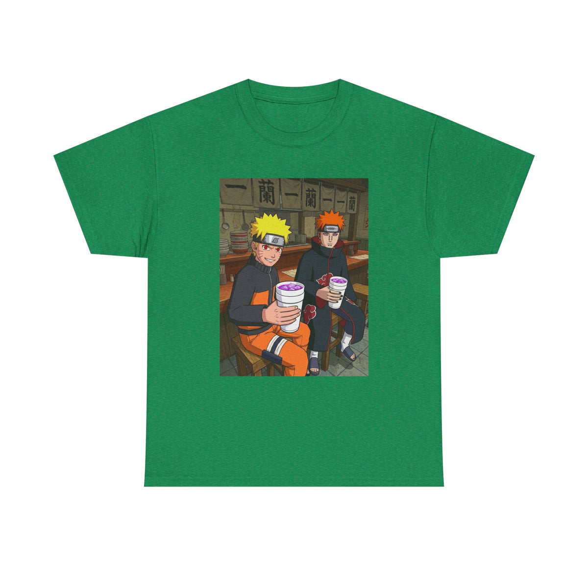 Naruto And Pain Sipping Lean Tee