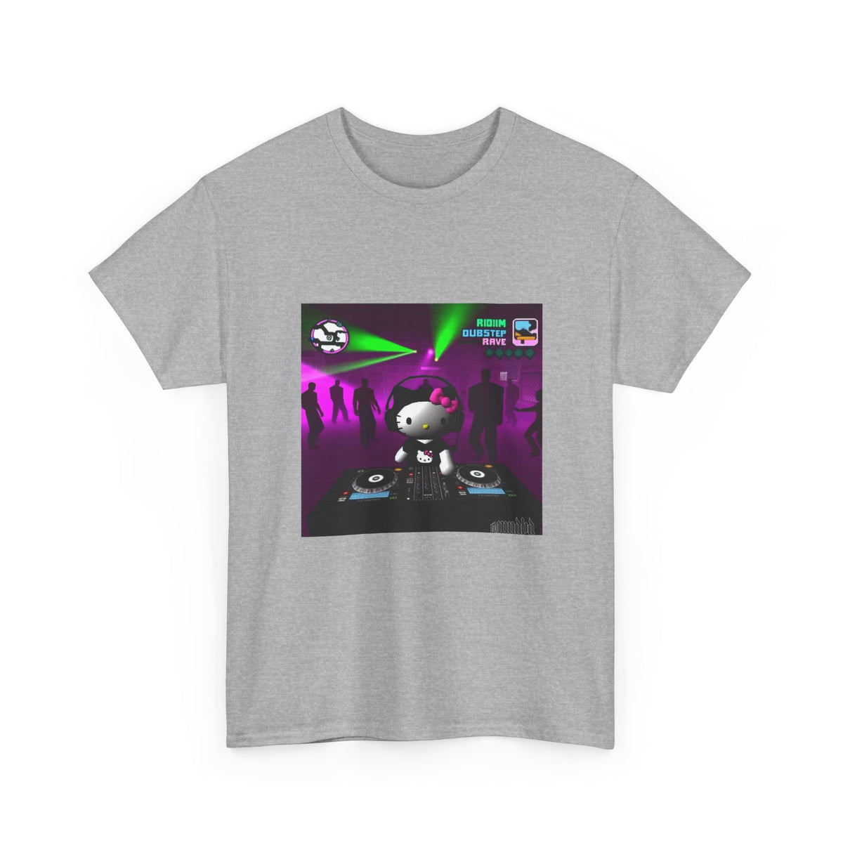 Hello Kitty DJing Dubstep Rave Tee
