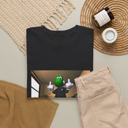 Yoshi Flipping Off In The Living Room Tee