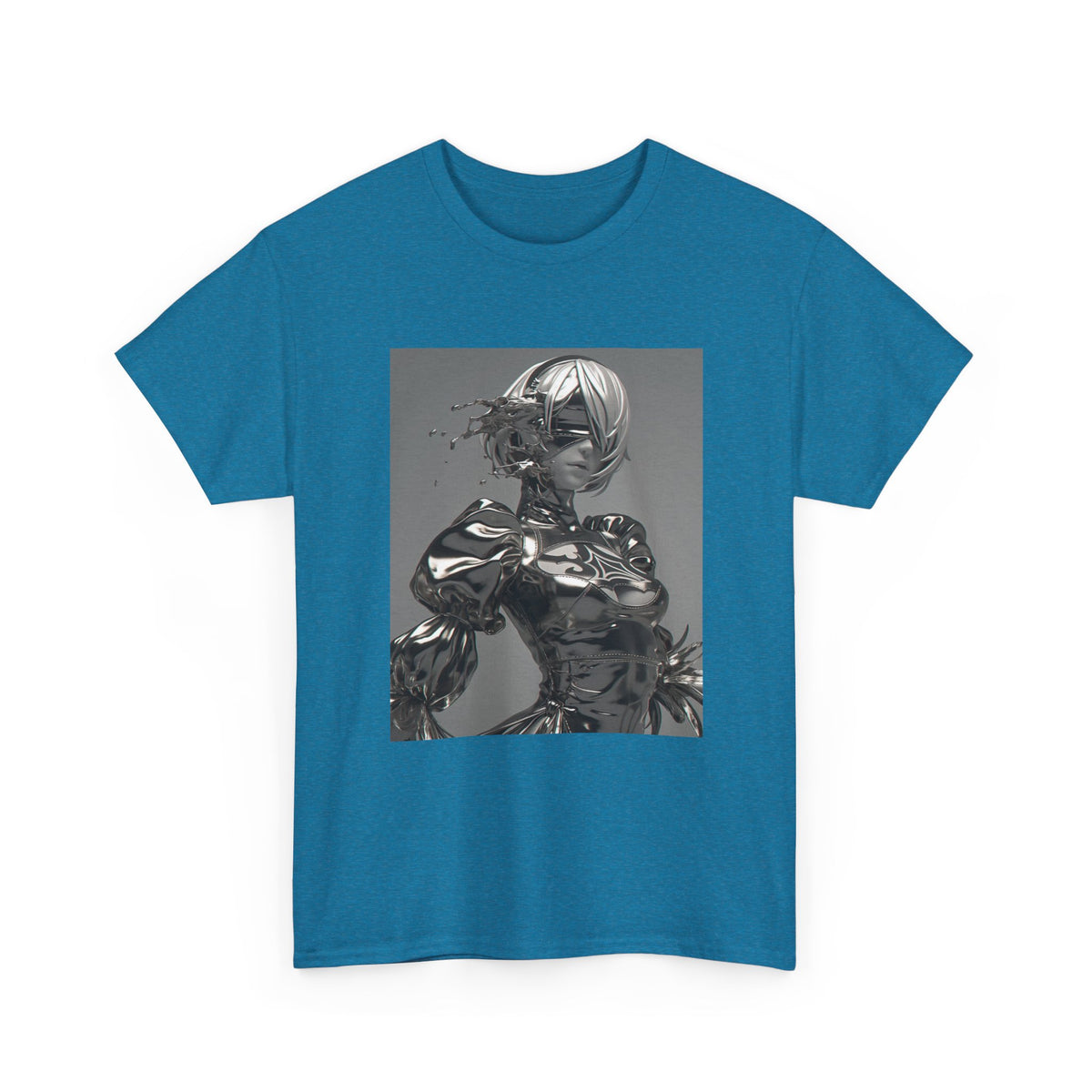 Liquid Chrome Abstract Tee
