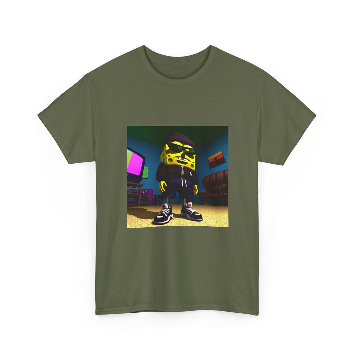Blinged-Out Sponge Dude Chilling Tee