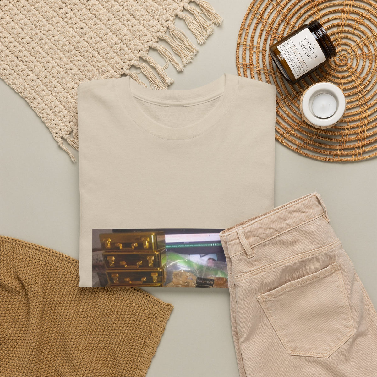 Gold Briefcase Stash Tee