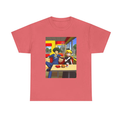 Spike Spiegel And Dark Peach Chilling Tee