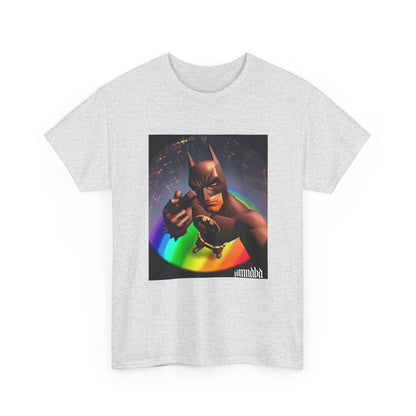 Batman Giving Finger Over Rainbow City