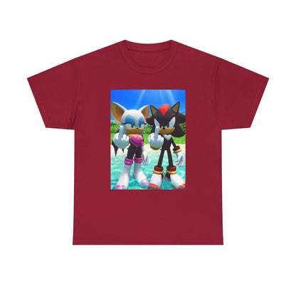 Rouge And Shadow Flipping The Bird Tee (Design 4)