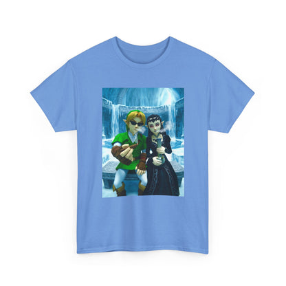 Link And Zora Chilling In Ice Cavern