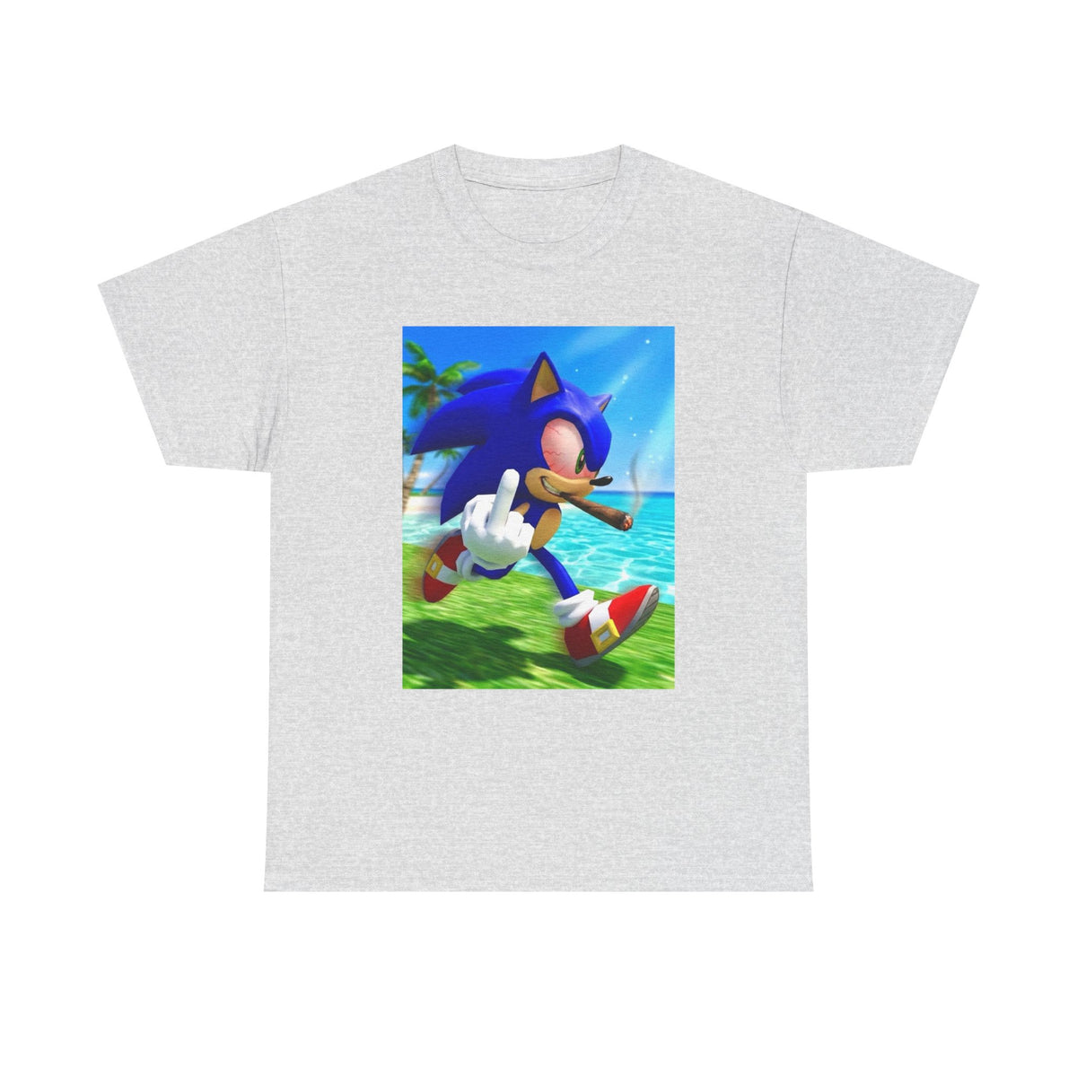 Stoned Sonic Giving The Finger Tee