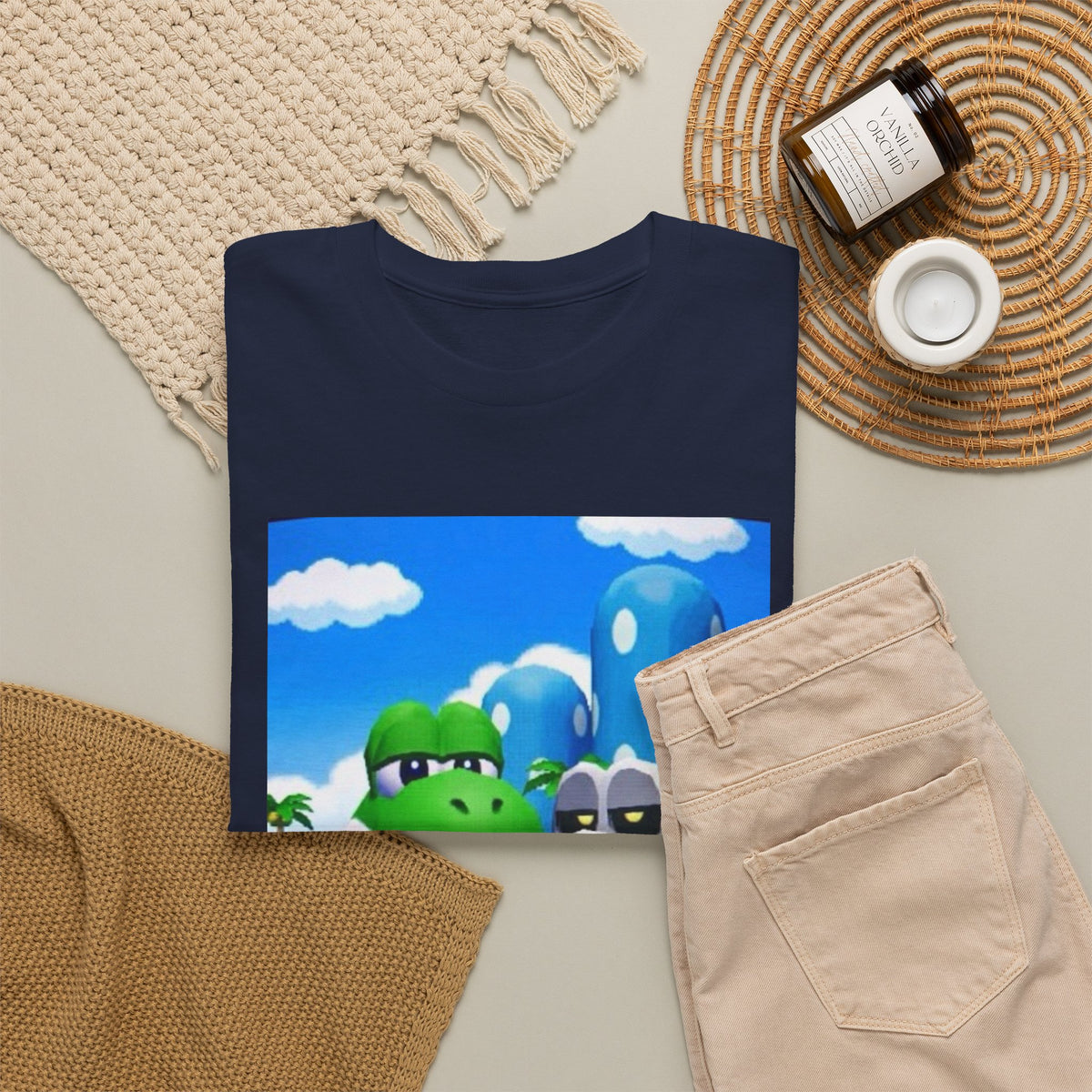 Yoshi And Dry Bones Flipping Off Tee (Design 7)