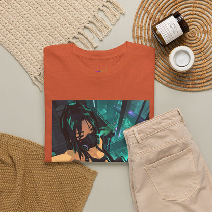 Midnight Ember Leaf Graphic Tee