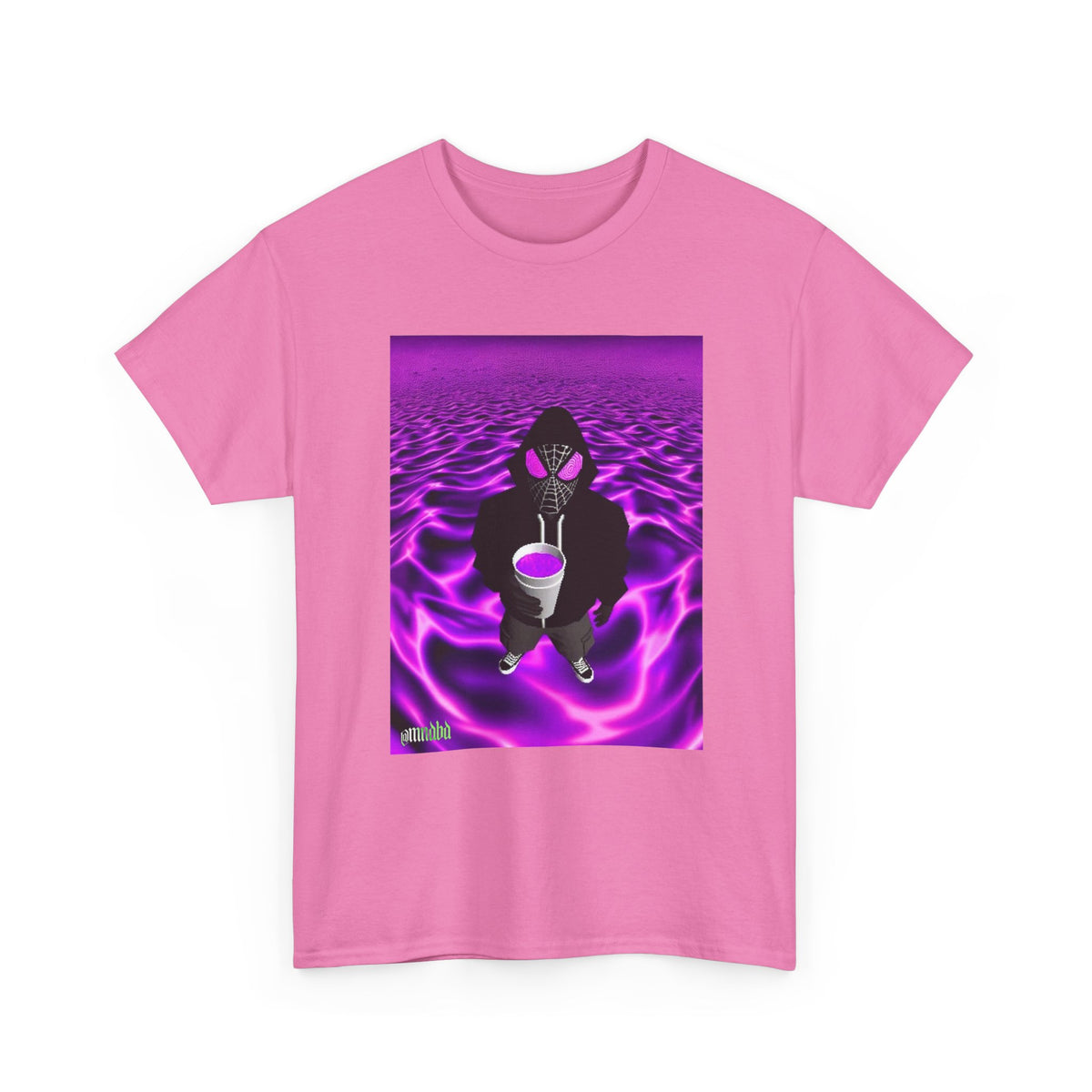 Spider-Hoodie With Purple Swirls Tee